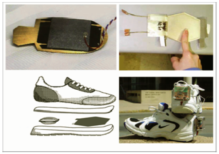 압전세라믹을 이용한 신발 삽입용 압전변환기