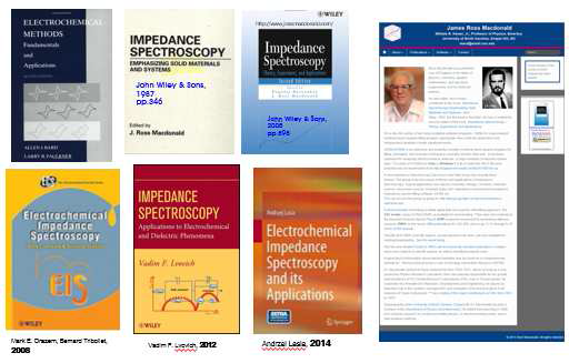 임피던스 분광법에 관한 저서 [60-65] 와 맥도널드 교수의 홈페이지