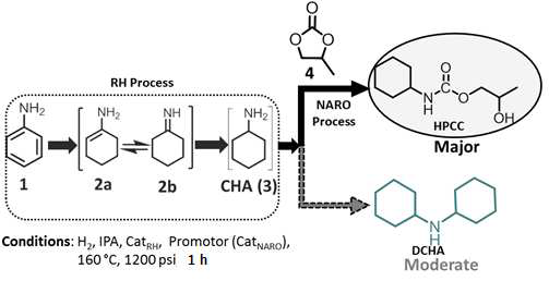 Process diagram for producing HPC from aniline
