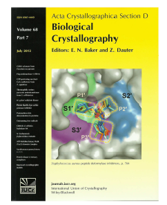 황색포도샹구균 PDF-저해제 복합체 구조 (해당호 표지그림)