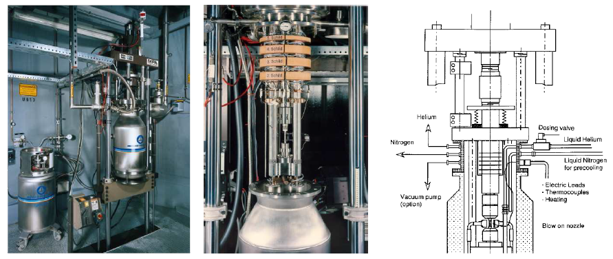 Low temperature materials testing system installed at MPA Stuttgart