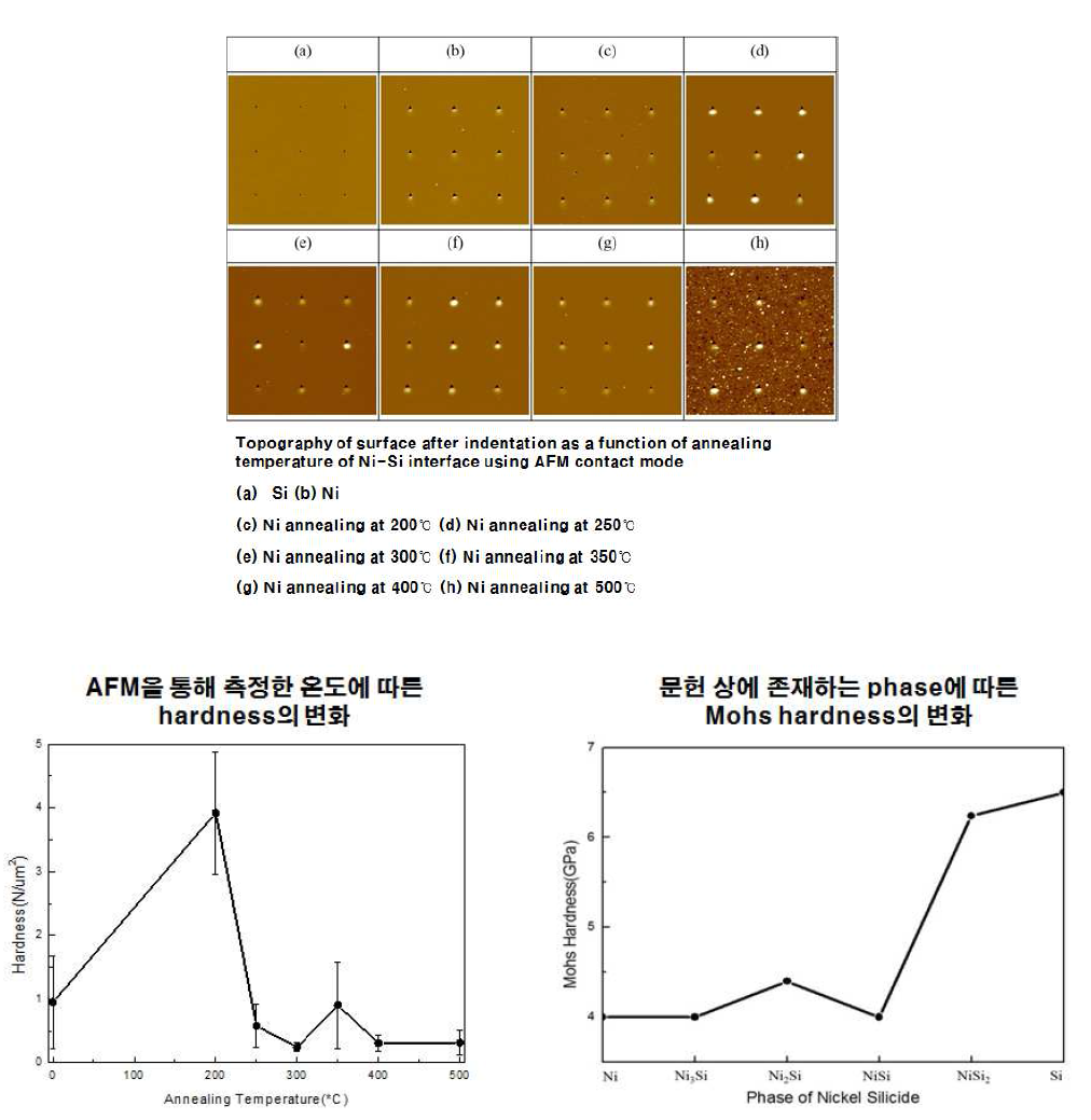 AFM을 이용한 hardness