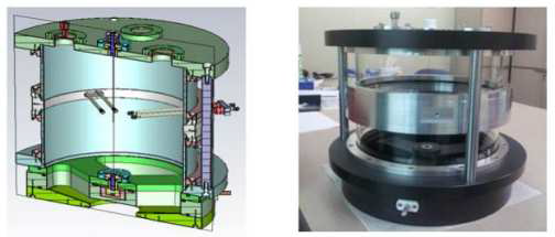 기존에 개발 된 저압 플라즈마 소스의 3D 설계 도면 및 시작품