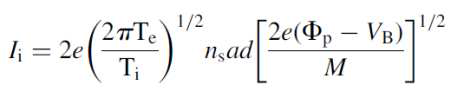 Ion saturation current