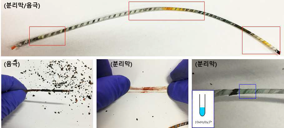 케이블 電池 해체 분석 (내부)