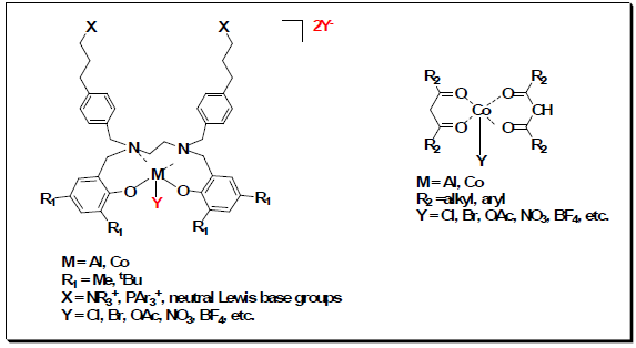 신규 합성한 유기금속촉매의 구조.