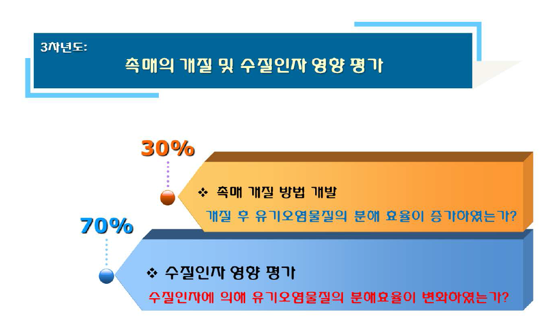 3차년도의 세부 연구목표 및 연차점검의 주요 착안점