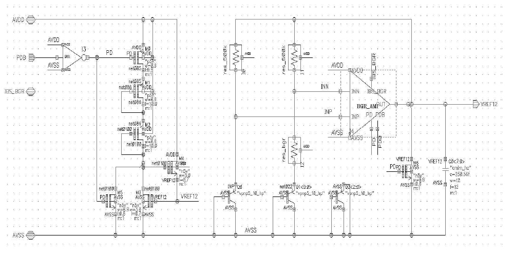 High Voltage DC-DC Converter IC Band-Gap Reference Circuit