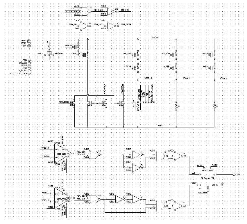 High Voltage DC-DC Converter IC Thermal Shut-Down Circuit