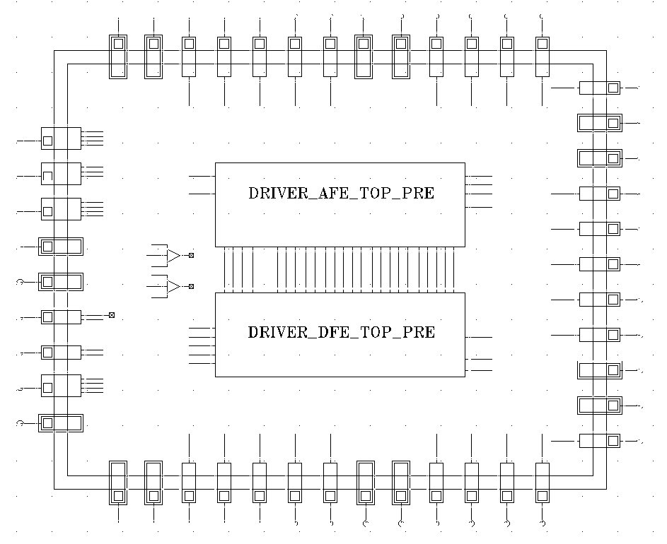 다채널 고속 신호 출력 Driver IC TOP Architecture