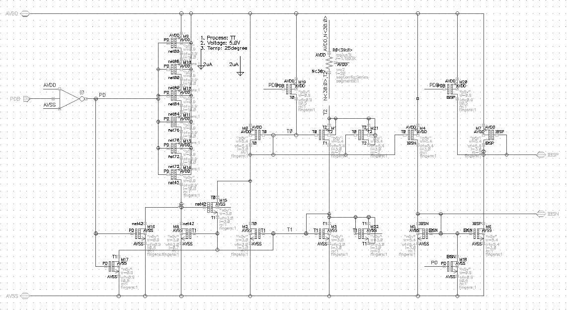 다채널 고속 신호 출력 Driver IC Current Bias Circuit