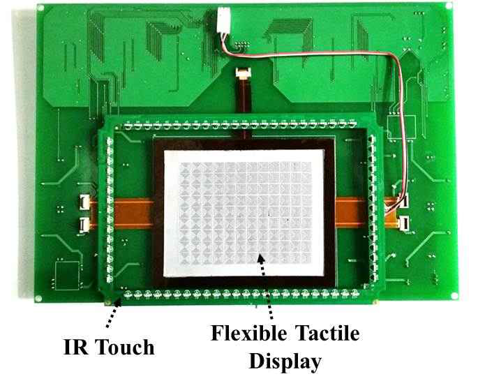 어레이형 코러게이티드 플렉서블 액추에이터를 이용한 촉감재현 프로토타입 (전면 회로부)