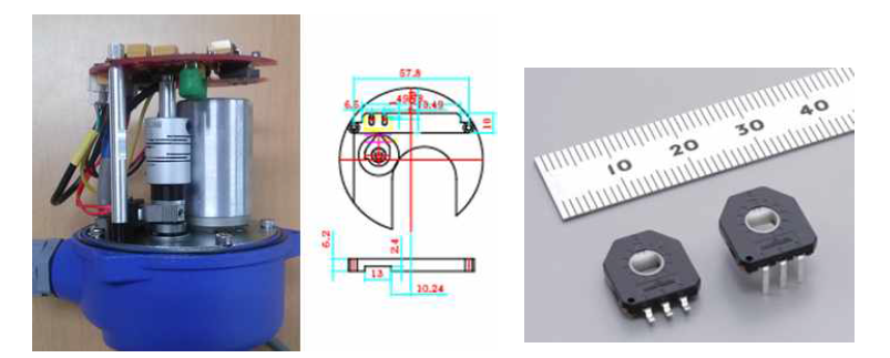 출력축 Main Shaft 각도측정부 및 Rotary Position Sensor