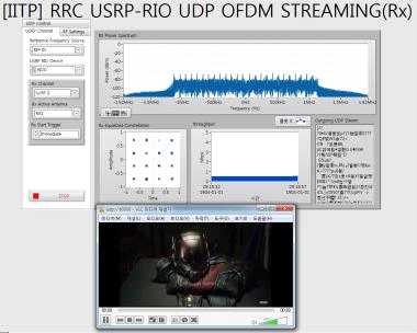 USRP RIO UDP 실시간 영상 전송 수신기