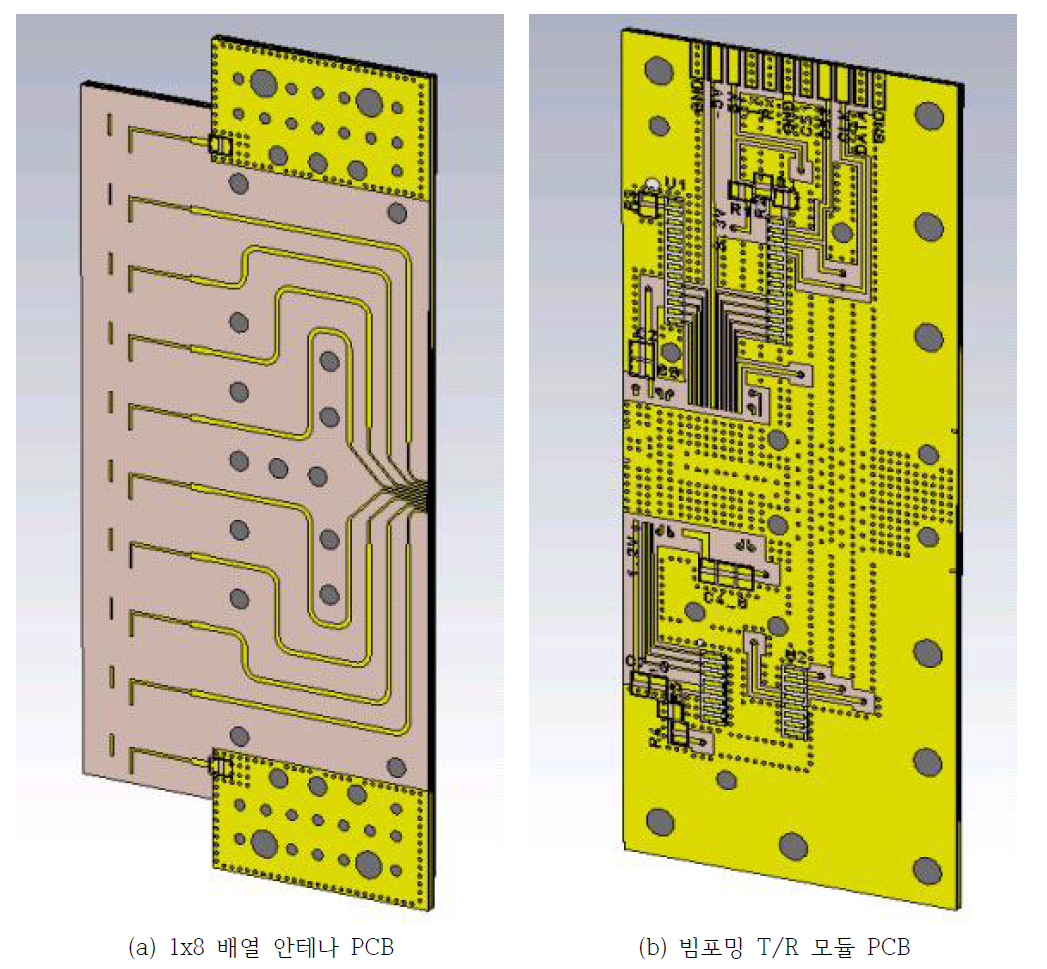 설계한 모듈의 PCB 3D 구조