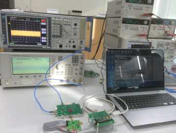 제작된 통합 RF 송수신기 모듈의 측정 환경