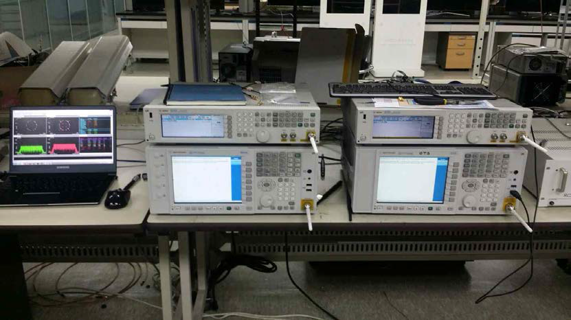 LTE 2×2 MIMO configuration을 실제 구축한 모습