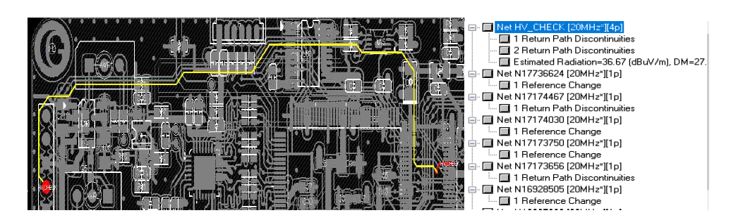 HV_CHECK Net Design Rule Error