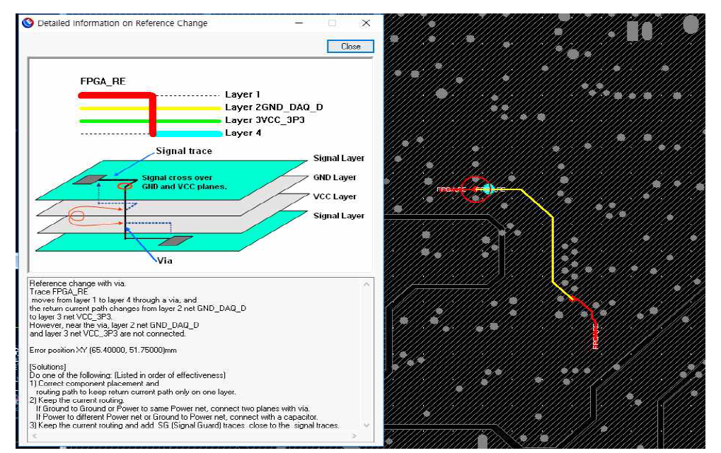 FPGA_RE Reference Change Error