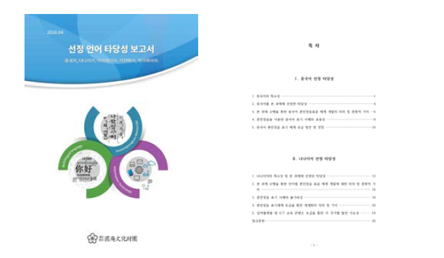 선정 언어 타당성 보고서