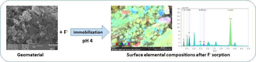 Geomaterial에 의한 불소이온 제거반응 및 표면분석 scheme