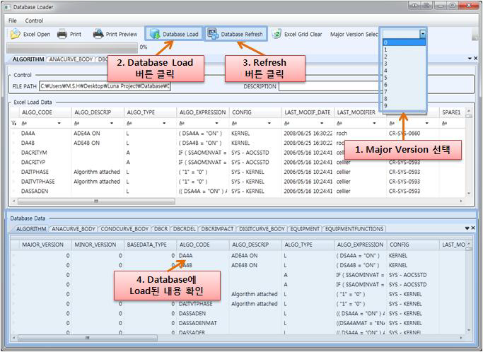 데이터베이스 로드(Load) 용 소프트웨어