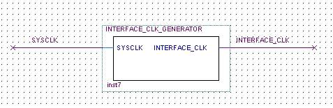 인터페이스 클럭 발생기 신호 인터페이스