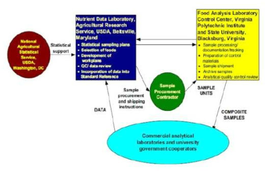 미국 USDA 식품영양성분 DB 구축 및 관리 체계