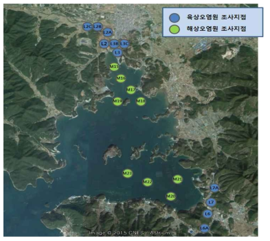 B해역 시료 채취 지점