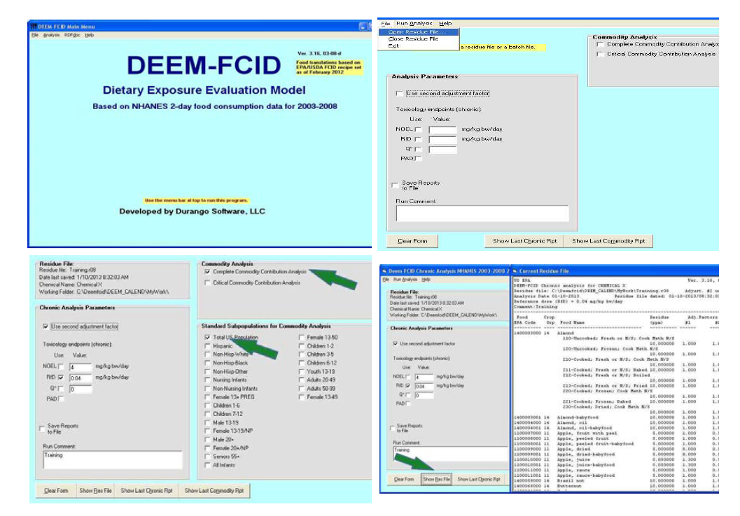 DEEM-FCID 프로그램 예시