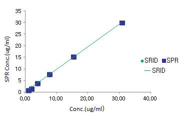 B strain에서의 SRID와 SPR의 상관성