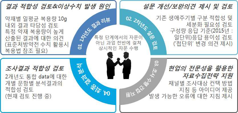 2차년도 자문진의 주요 단계별 활동