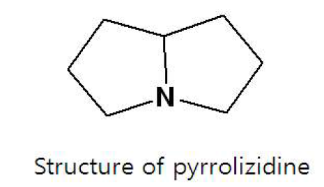 피롤리지딘알칼로이드의구조