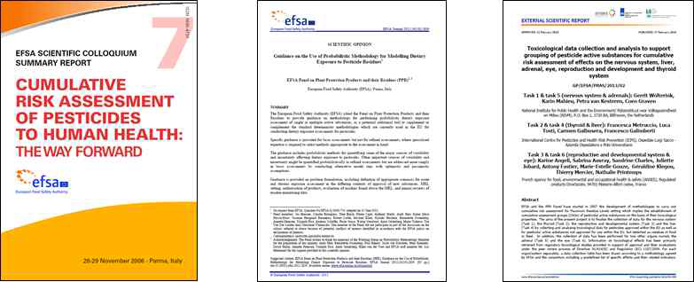 EFSA 복합노출위해평가 보고서
