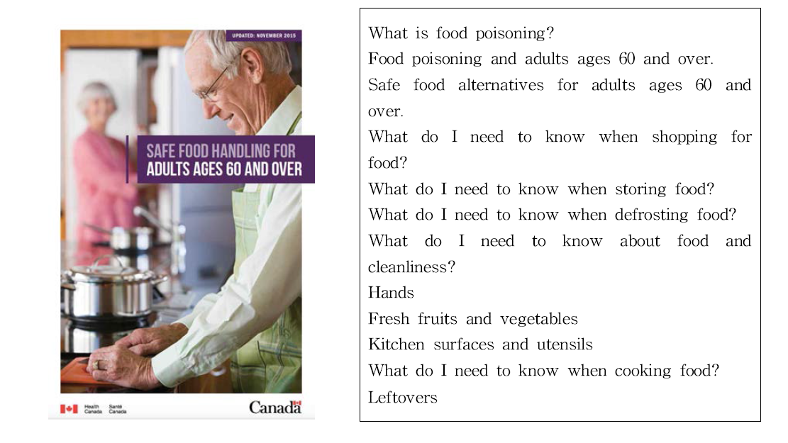 Food Safety for adults ages 60 and over