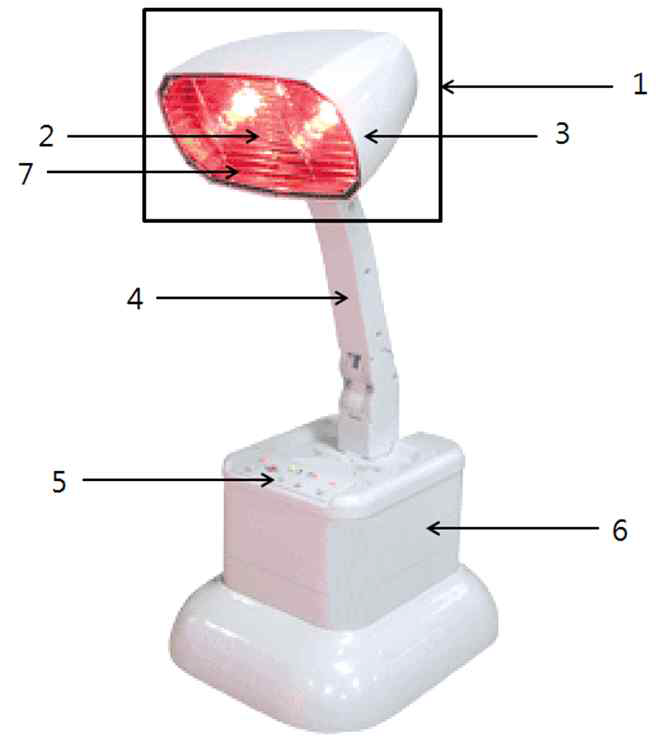 램프형 개인용적외선조사기 본체