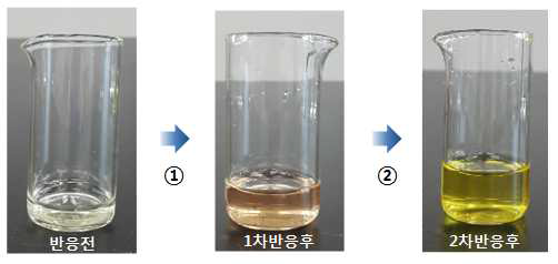 바시트라신 현행 KP 확인시험법 정색반응 결과