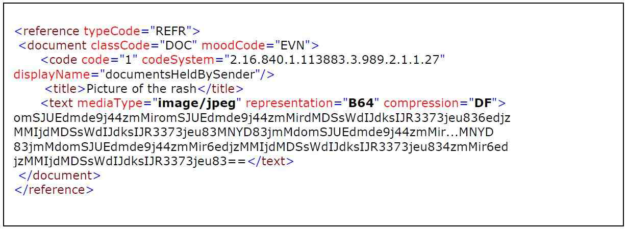 XML Snippet: JPEG 그림 첨부파일