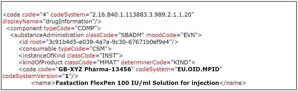 MPID에 대한 XML Snippet