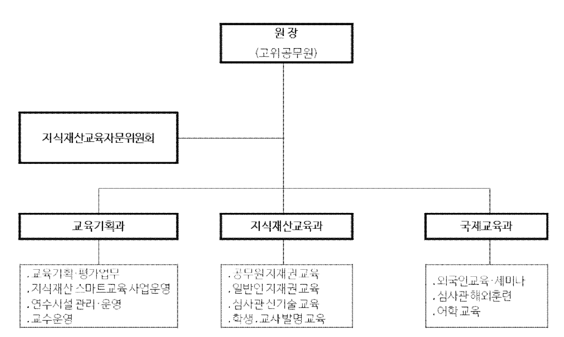 국제지식재산연수원 조직현황