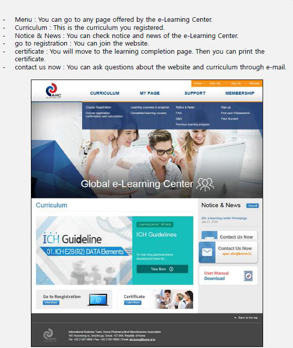 AHC e-learning center user manual 1