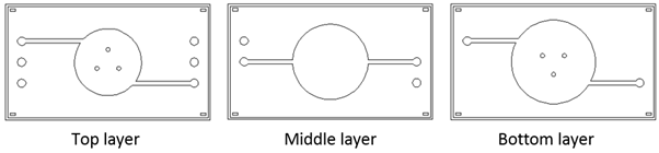 각 layer의 CAD 디자인