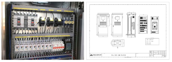 제어반 내부 및 설계도