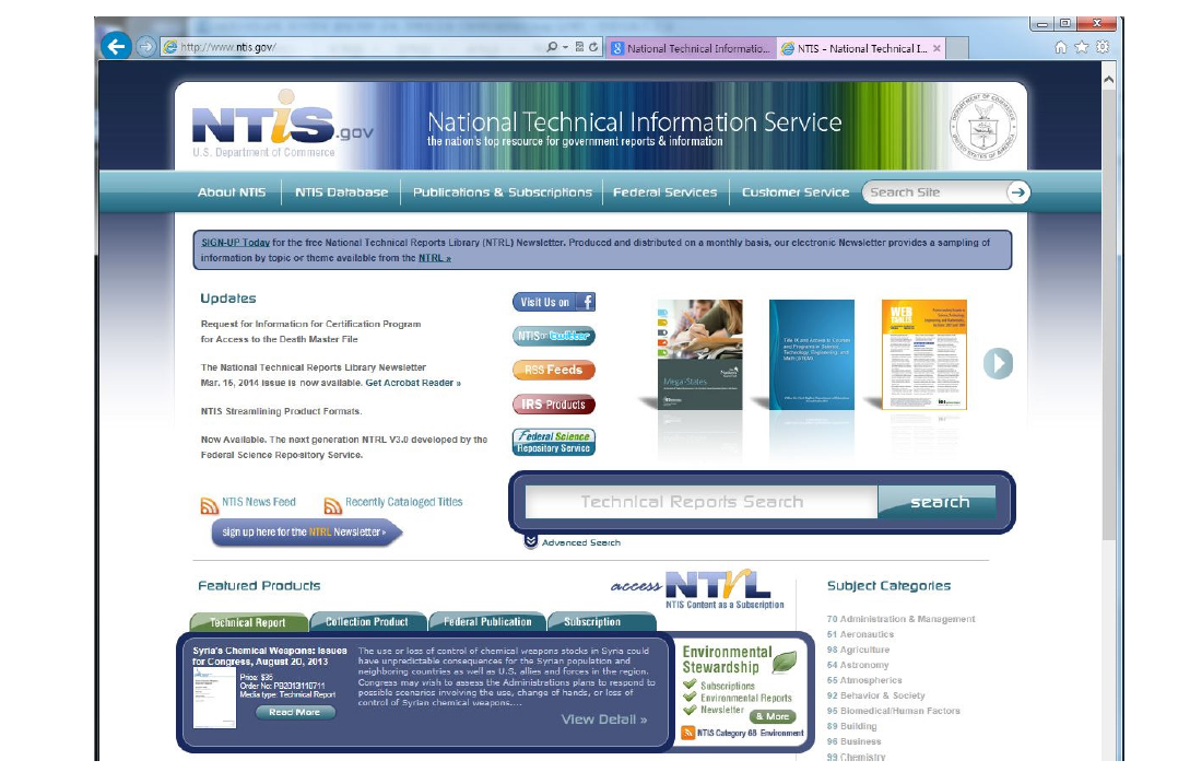 NTIS (National Technical Information Service)