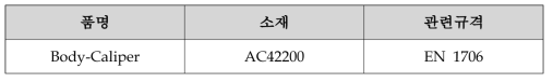 제동실린더 관련규격