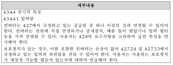 충전기 안전 요구사항 관련 규격 정리 - KS C IEC 61287-1의 4.3.4.4항