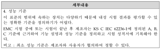 부상제어장치 전자기 적합성 관련 규격 정리 - KS C IEC 62236-3의 4항