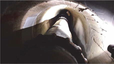 강관 삽입 수로터널