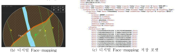 Face-mapping 산출물 비교 및 자료 저장 형식(XML 포맷)