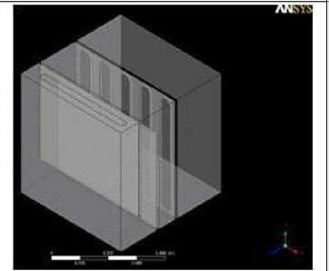 Case II. With the vertical baffle plate